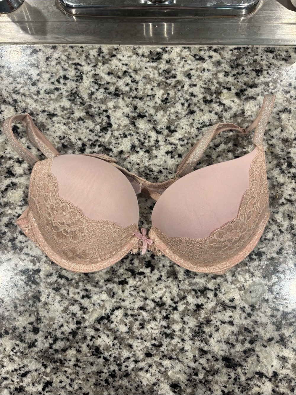 Victoria's Secret Pink Lace Push-Up Bra